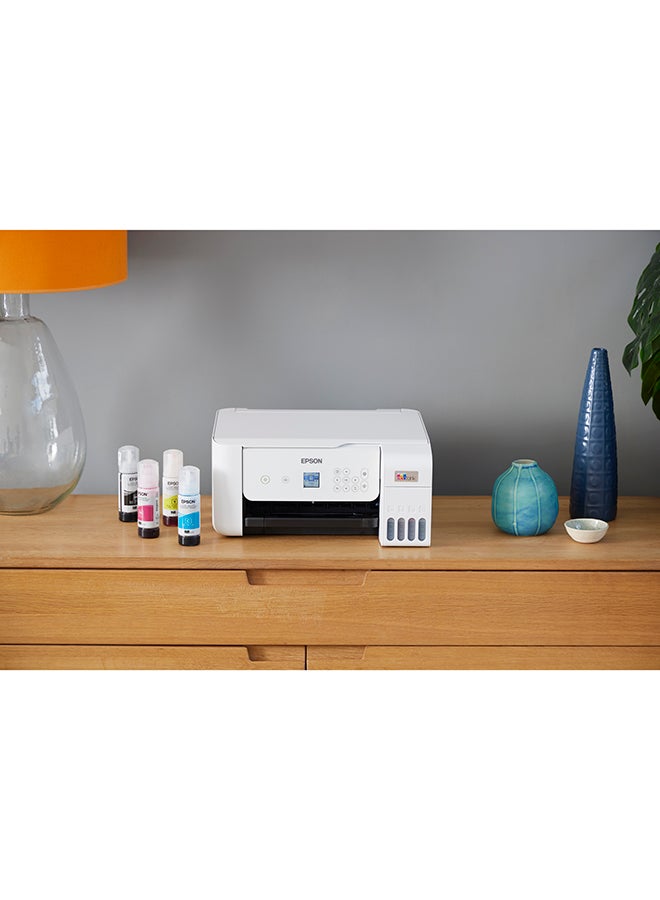 EcoTank L3266 Home ink tank printer A4, colour, 3-in-1 printer with WiFi and SmartPanel App connectivity White