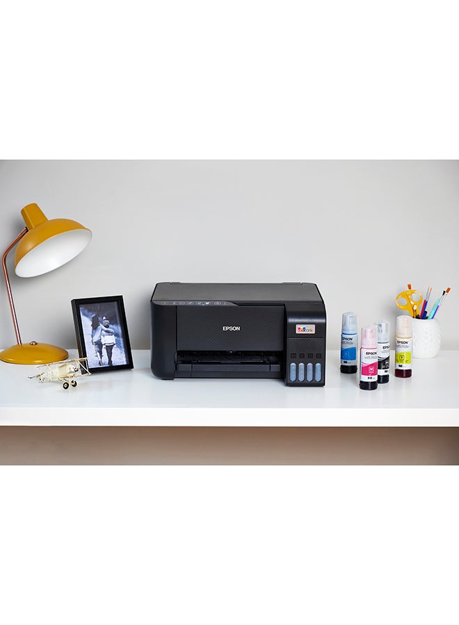 EcoTank L3252 Home ink tank printer A4, colour, 3-in-1 printer with WiFi and SmartPanel App connectivity Black