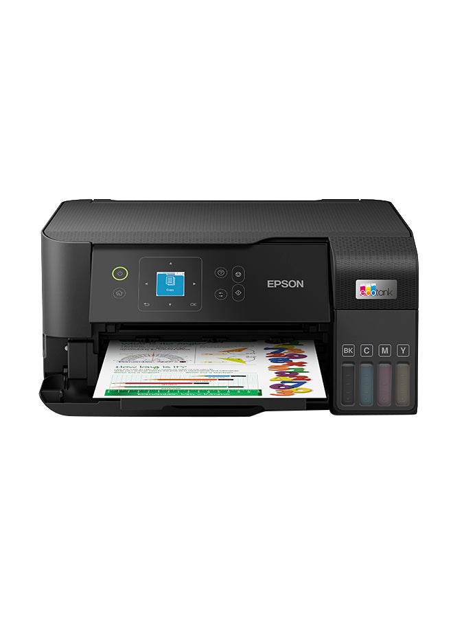 EcoTank L3560 Home Ink Tank Printer, High-speed A4 colour 3-in-1 printer with Wi-Fi Direct, Photo Printer, with Smart App connectivity Black