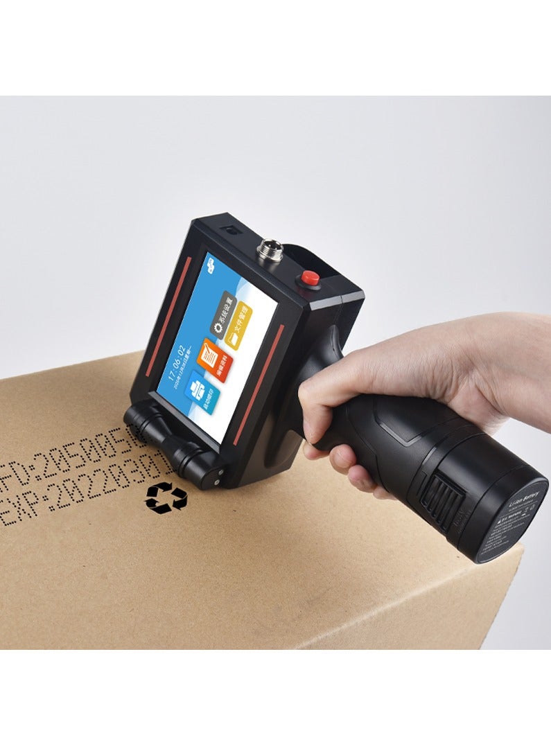 Portable 12.7mm Handheld Inkjet Printer QR Barcode Batch Number Logo Expiry Date Label Printer Gun 25 Languages Non-encrypted