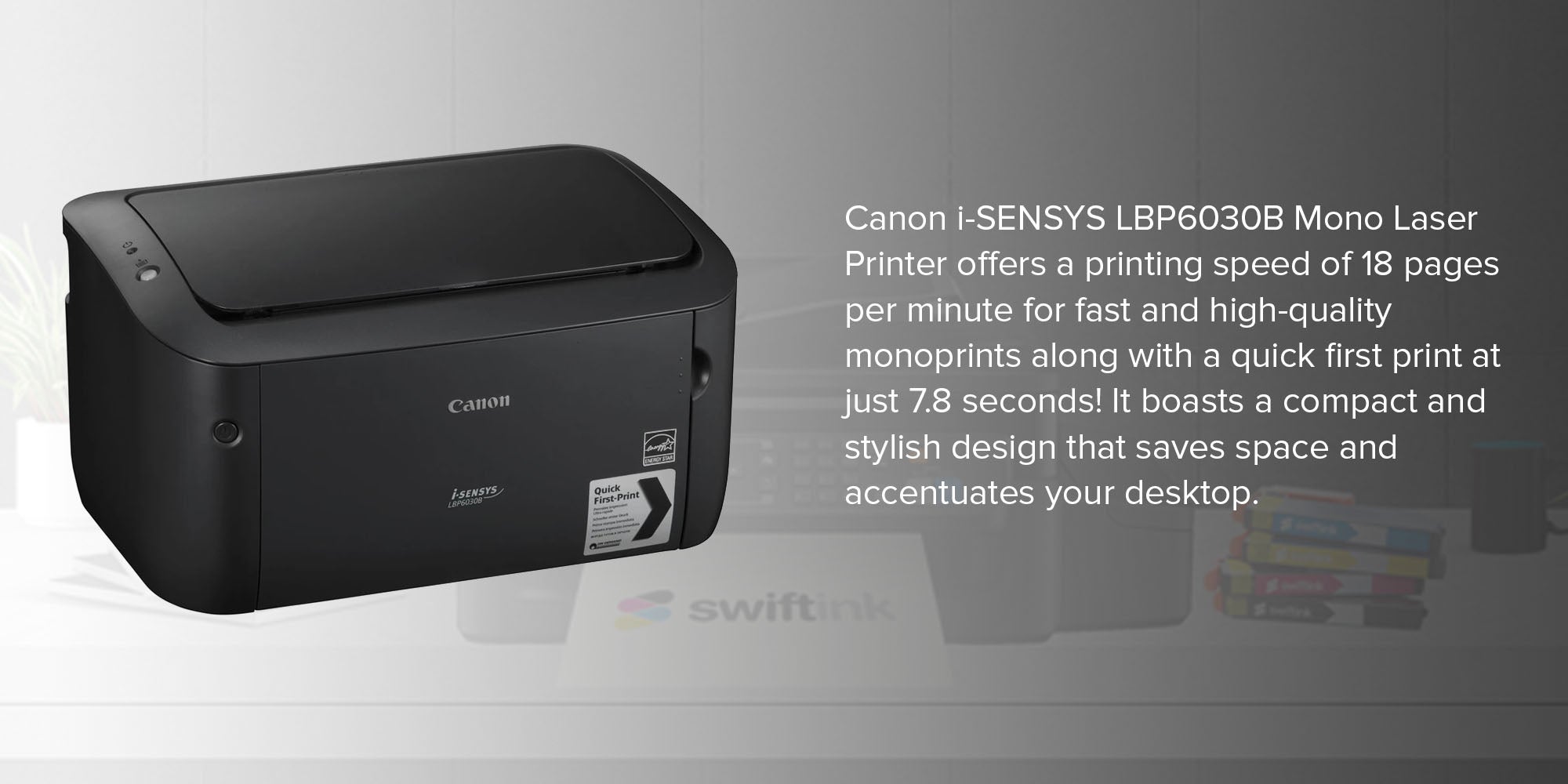 i-SENSYS LBP6030B Mono Laser Printer Black