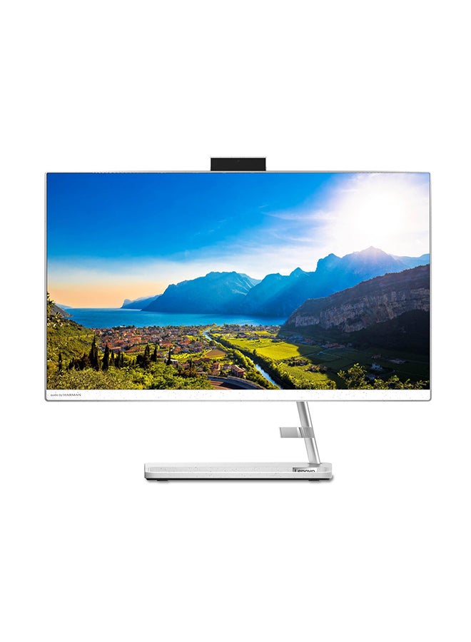 IdeaCentre AIO 3 24ITL6 Laptop With 23.8-Inch Touch Screen FHD Display, Core i5 Processor/8GB RAM/512GB SSD/Windows/Integrated Graphic Card English/Arabic White
