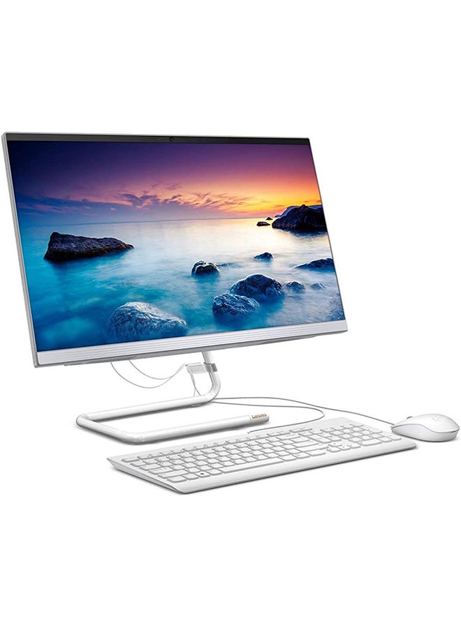 IdeaCentre AIO 340 Desktop With 23.8-Inch Display, Core i5-10400T Processor/8GB RAM/512GB SSD/AMD Radeon 625/Windows 10 English white