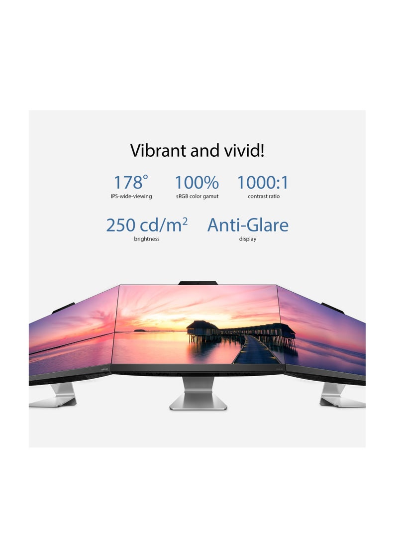 All in One With 23.8-Inch Display, Core i7-1255U Processor/16GB RAM/512GB SSD/Intel UHD Graphics/Windows 11 Home English White