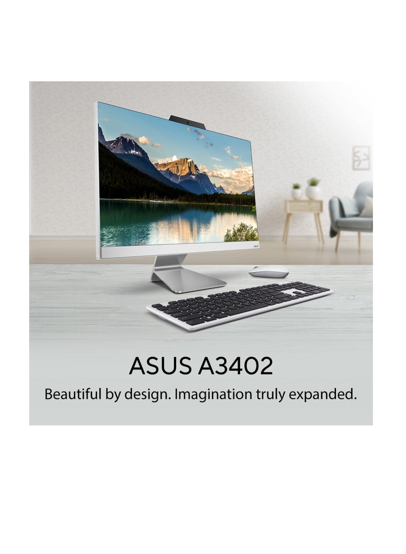 All in One With 23.8-Inch Display, Core i7-1255U Processor/16GB RAM/512GB SSD/Intel UHD Graphics/Windows 11 Home English White
