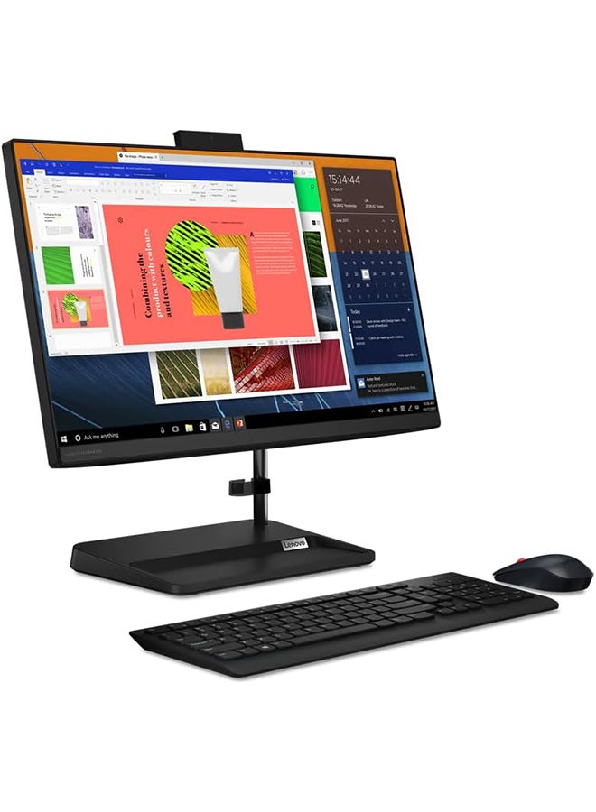 Ideacentre AIO 3 Desktop With 21.5-Inch FHD Display, Core i5-1135G4 Processor/8GB RAM/512GB SSD/Intel Iris Xe Graphics/Windows 11 English Black