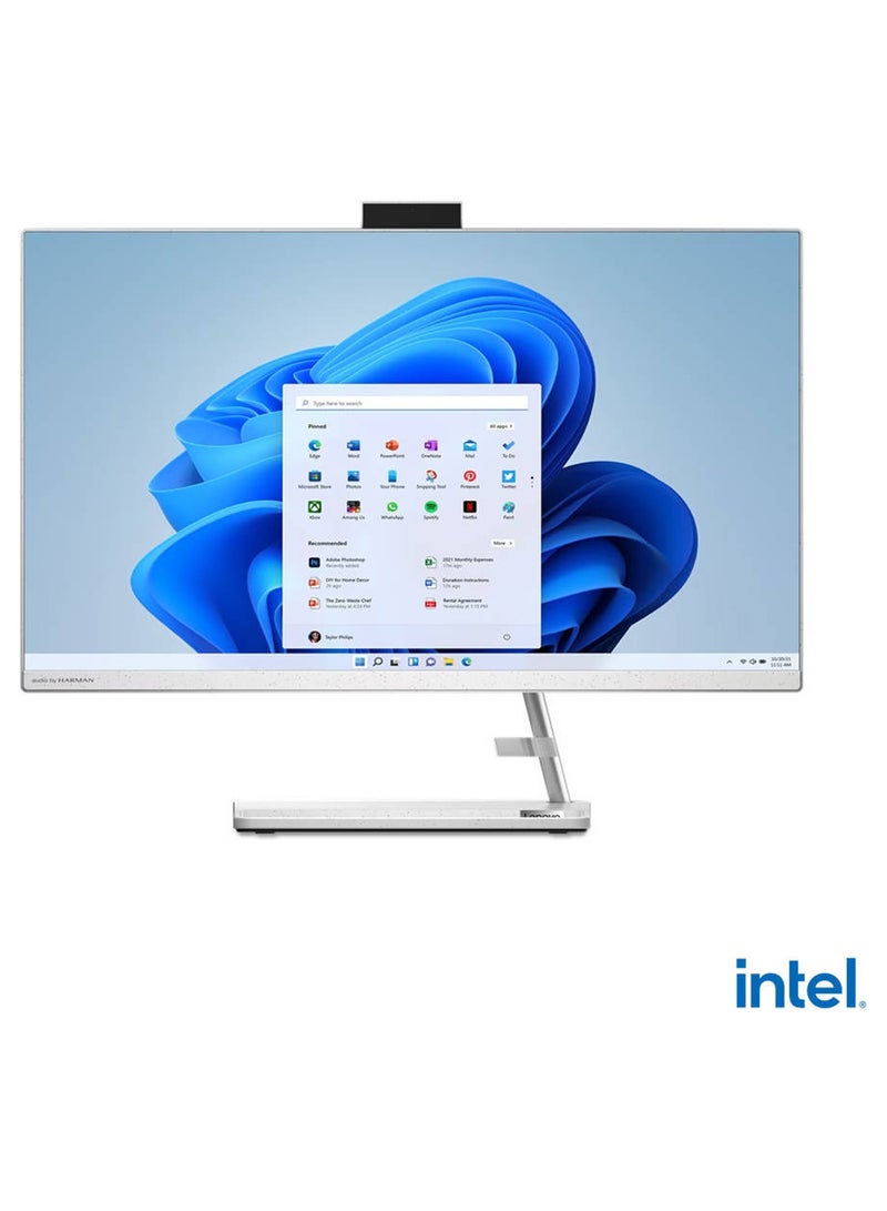 IdeaCentre AIO 3 27IAP7 All In One Desktop With 27-Inch Display, Core i7-13620H Processor/16GB RAM/512GB SSD/Windows 11 Pro/4GB NVIDIA Geforce MX550 English/Arabic White