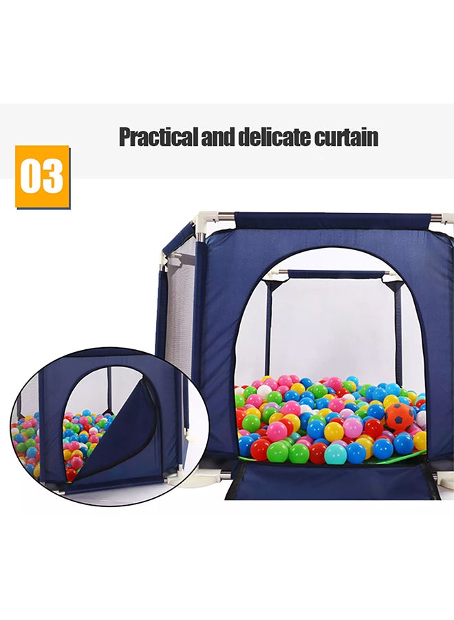 Foldable Playpen Activity Center Room Tent Durable Sturdy Made Up With Premium Quality, Upto 12 Months 128x107x128cm