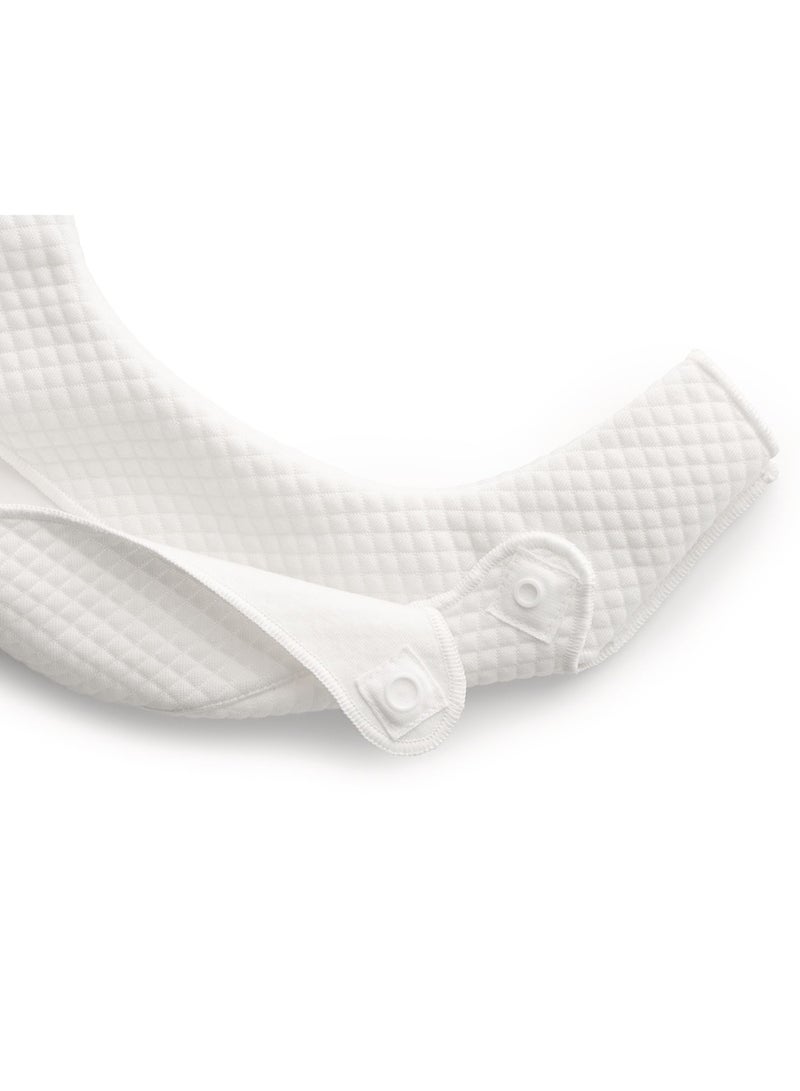 Tencel Teething Bib For Baby Carrier One White