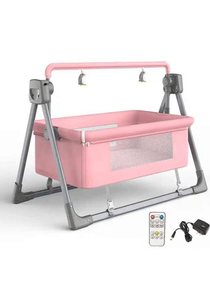 Dreamons Link Adjustable New Born Swing Cribs Cot Luxury Multifunction Design Bed Baby Sleep Electronic Crib Toddler Bed