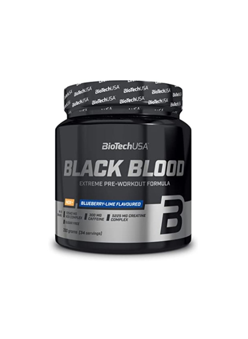 USA Black Blood Nox+ 340 gm - Blueberry Lime