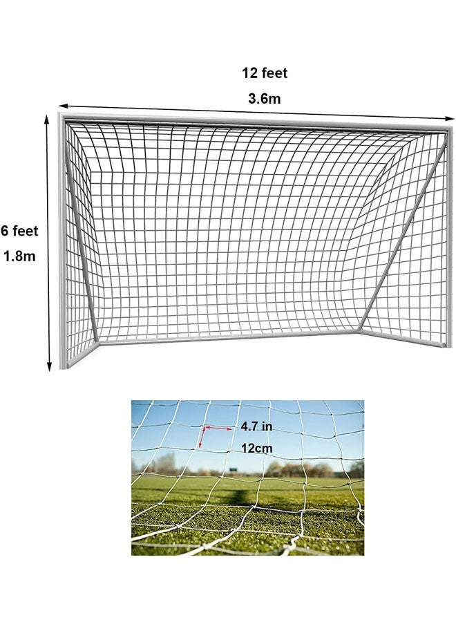 Soccer Goal Replacement Net Football Polyethylene Training Nets Full Size 3.6 x 1.8M, (Post Not Included)