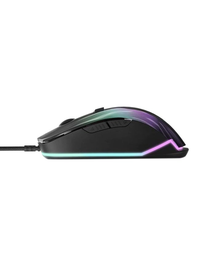 ES Gaming Mouse ESG M3 Neon Mouse Gamer (Mirror Effect, USB Braided Cable, RGB LED Light, 7200 dpi)