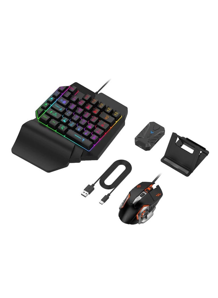 Best 4 in 1 Mobile Gaming Combo Pack Including Keyboard And Mouse for Android