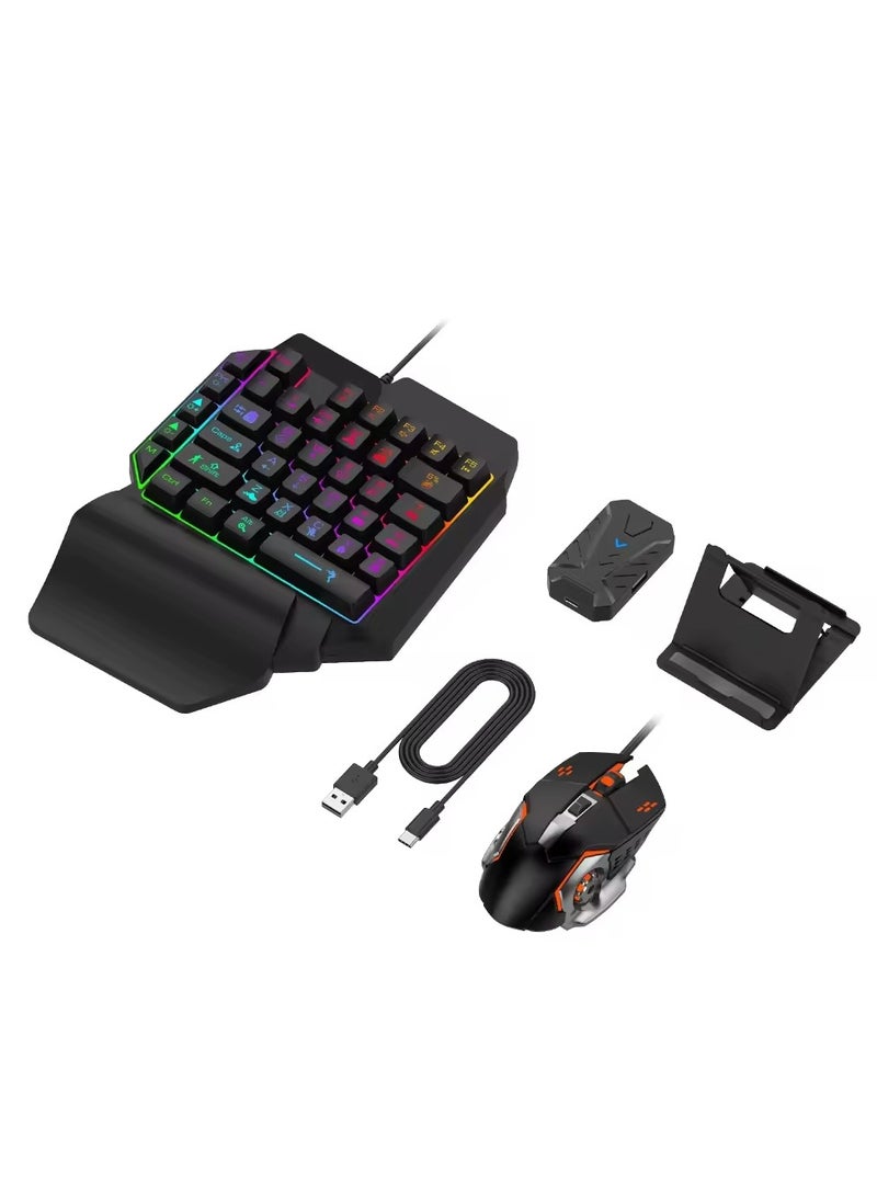 Mix Pro PUBG Gaming Controller Keyboard Mouse Converter Set for Android Mobile Keyboard Mouse Converter