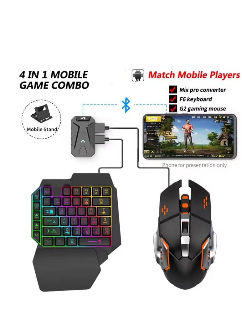 Mix Pro PUBG Gaming Controller Keyboard Mouse Converter Set for Android Mobile Keyboard Mouse Converter