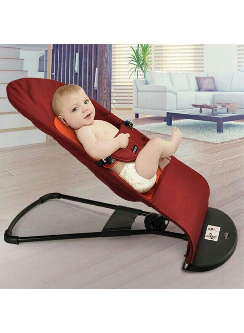 Baby Newborn Infant Bouncing Chair Rocking Seat Safety Bouncer Balance Soft Red