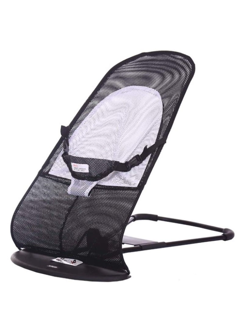 Newborn Baby's Soft Bouncing Chair (Black)