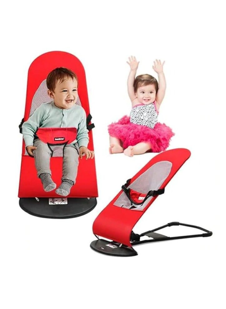 Red Baby Newborn Infant Bouncing Chair Rocking Seat Safety Bouncer Balance Soft