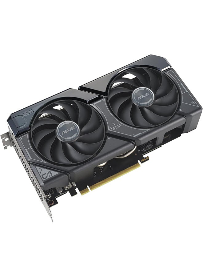 Dual GeForce RTX 4060 Ti EVO OC Edition Graphics Card, 8GB GDDR6 128-Bit Memory, 2565 MHz Boost Clock, 4352 CUDA Cores, 18 Gbps Memory Speed, PCI Express 4.0, 90YV0J49-M0NA00 Black
