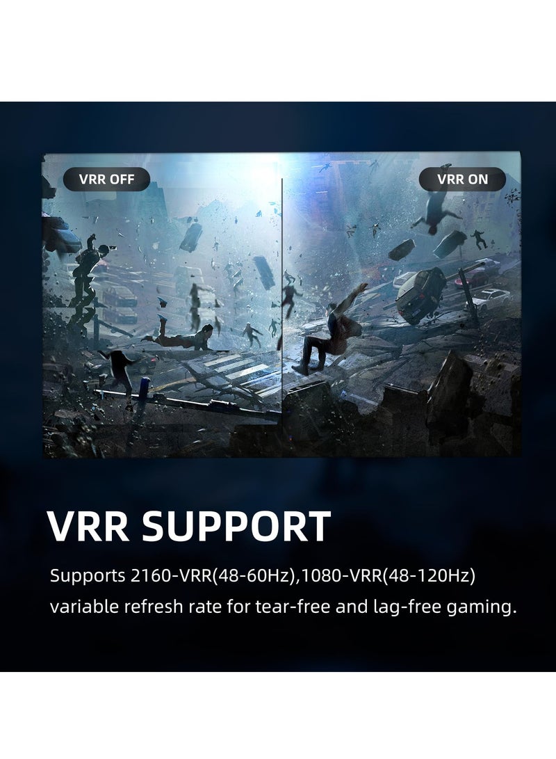 4K60 Game Video Capture Card, USB 3.2 Flagship Level 1080P 240 FPS & HDR VRR Passthrough, Near-Zero Latency, Plug & Play, Record & Perfect Match with Switch/PS5/Xbox/OBS/DSLR/PC