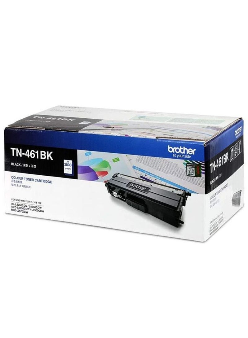 Genuine TN-461BK Standard Yield Ink Printer Toner Cartridge, Prints Up To 3,000 Pages Black