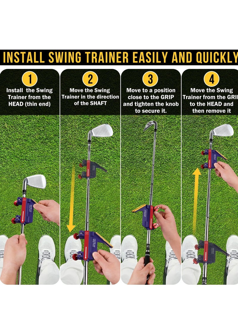 Golf Swing Precision Trainer - Instant Swing Feedback - Guides The Golfer Along The Desired Swing Path| Improved Accuracy | Enhanced Stability - Golf Training Aid for Beginners and Pro