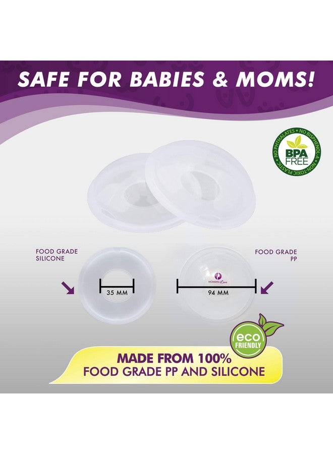 Breast Shell & Milk Catcher For Breastfeeding Relief (2 In 1) Protect Cracked Sore Engorged Nipples & Collect Breast Milk Leaks During The Day While Nursing Or Pumping (2 Pack)