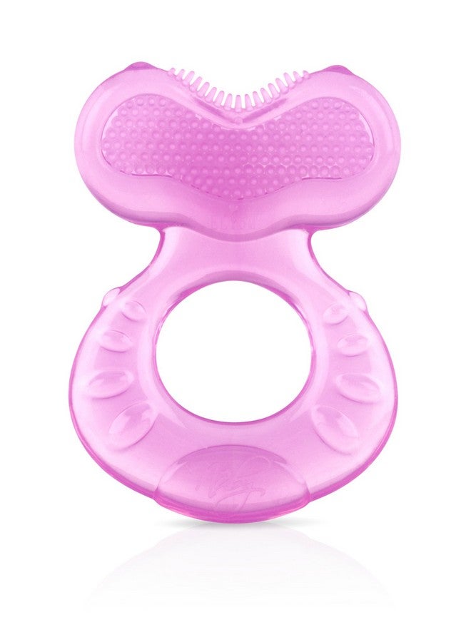 Silicone Teethe Eez Teether With Bristles Includes Hygienic Case Pink