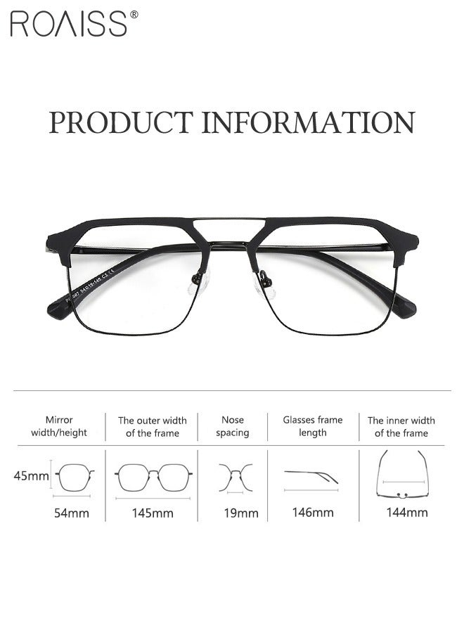 Blue Light Blocking Glasses Blue Light Filter Computer Reading Gaming TV Phones Browline Frame Eyeglasses Fashion Anti Eyestrain Headache Eyewear for Women Men Black