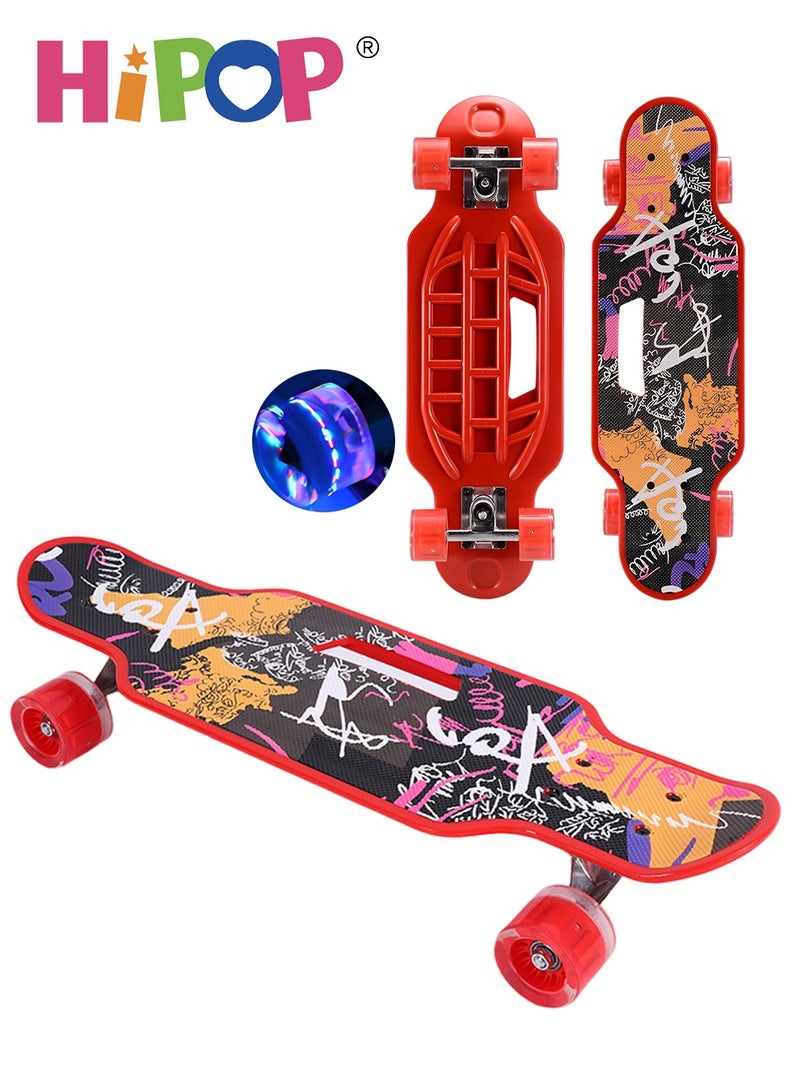 Unisex Skateboards for Beginners,Complete Skateboard 60*18cm with PU Wheel,Tricks Skateboards for Kids and Beginners Sports Outdoor Recreation