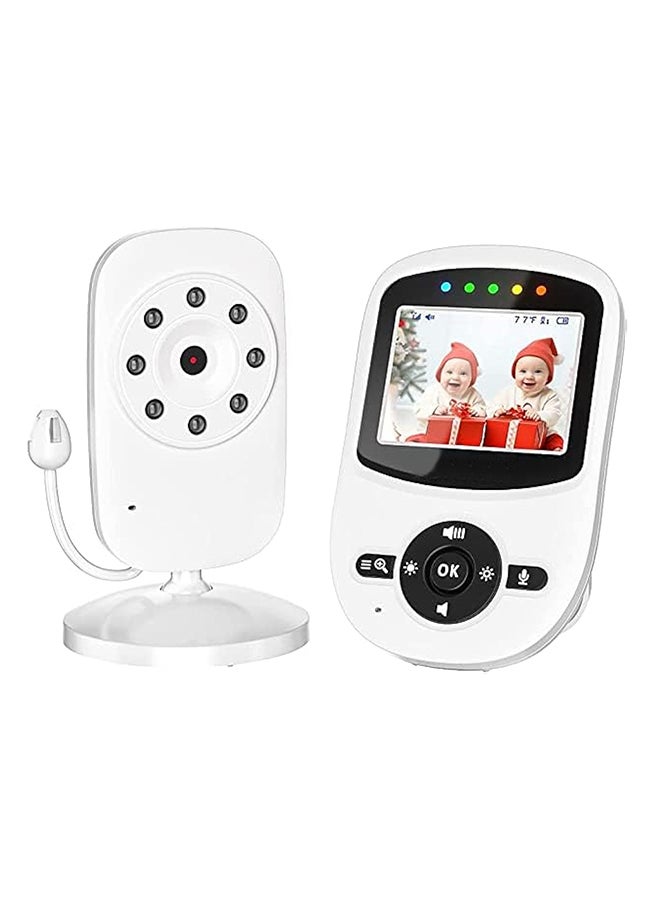 Baby Monitor, 2.4 Inch TFT LCD screen, Night Vision, Temperature Sensor, 2-Way Talk