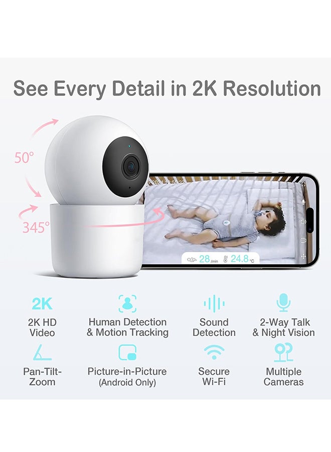 Smart 2K Video Baby Monitor