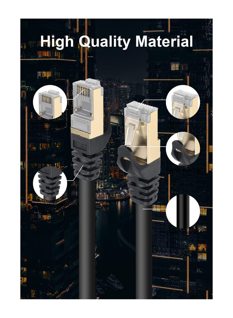LAN Cable CAT8 10M Black