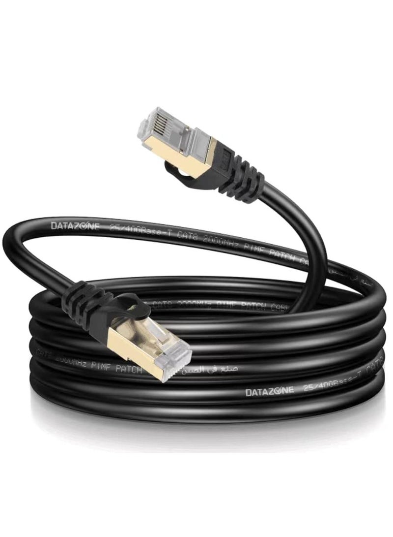 LAN Cable CAT8 10M Black