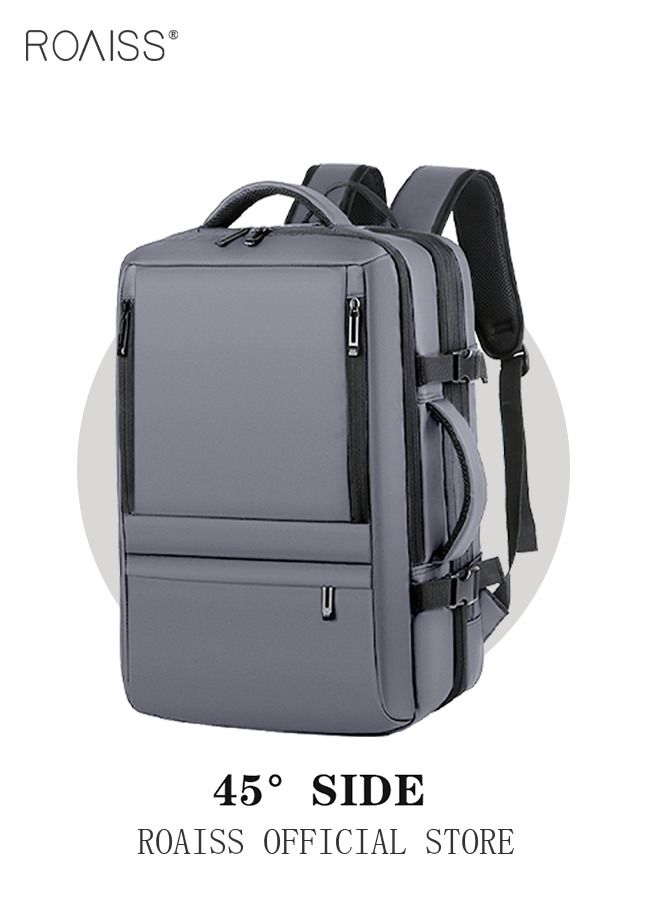 Scalable Large Capacity Laptop Backpack Business Backpack College Waterproof Travel Backpack Suitable for 17 Inch Laptops for Men and Women with USB Charger