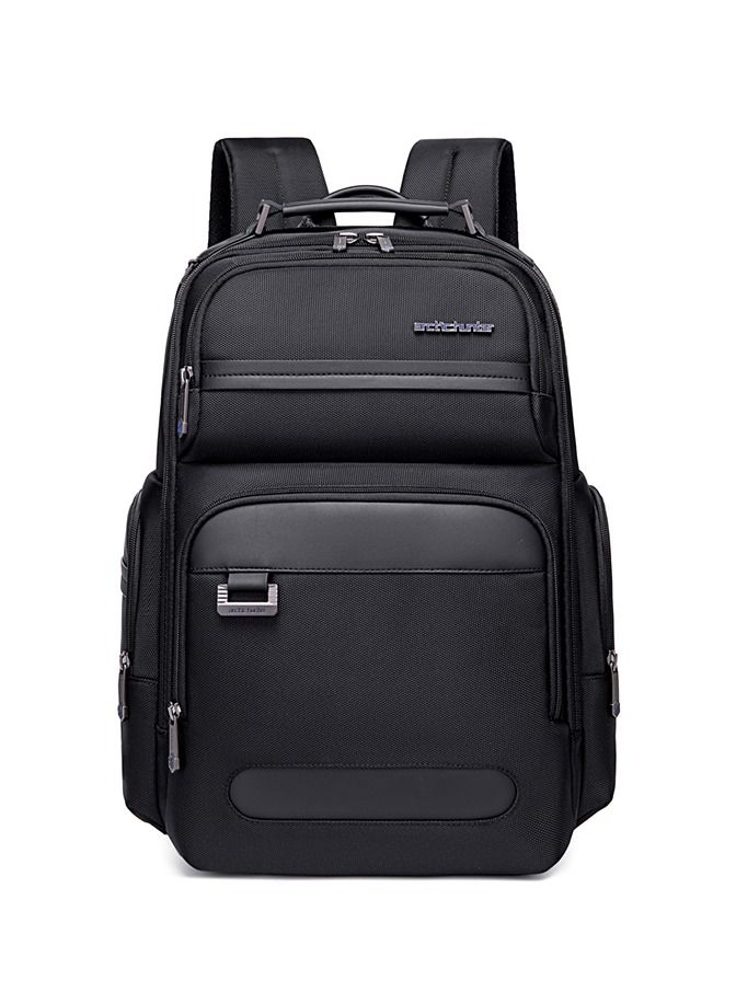 Large Business Travel Laptop Backpack Wear Resistant Durable Trip Bag with Independent Laptop and Tablet Computer Compartment B00492 Black