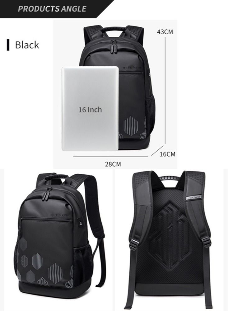 Lightweight Casual School Bag, Water Resistant College Book Bag Laptop Backpack