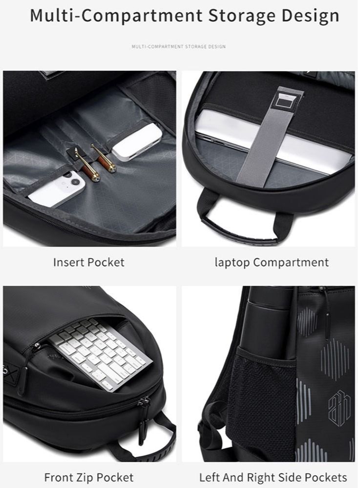 Lightweight Casual School Bag, Water Resistant College Book Bag Laptop Backpack