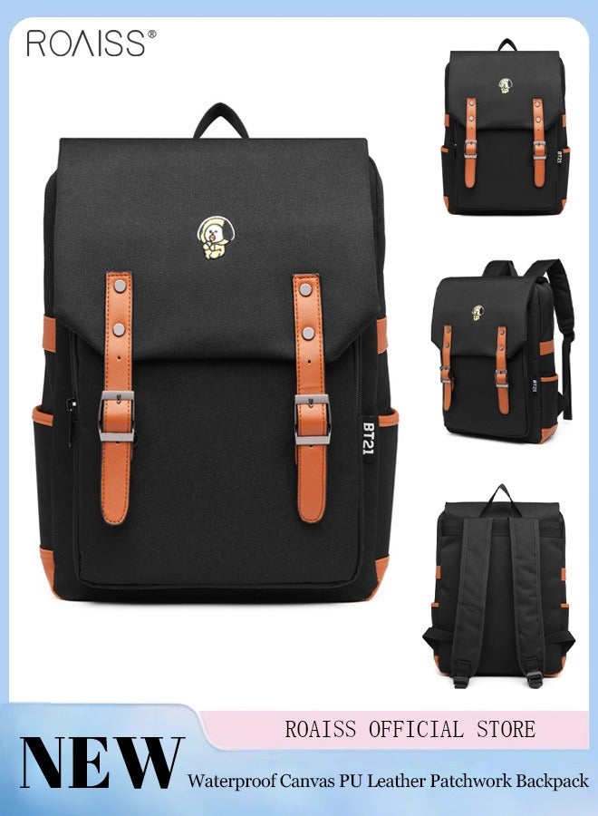 Unisex Fashion Casual Backpack Fashion Casual Backpack Oxford Cloth Waterproof and Wear Resistant Schoolbag