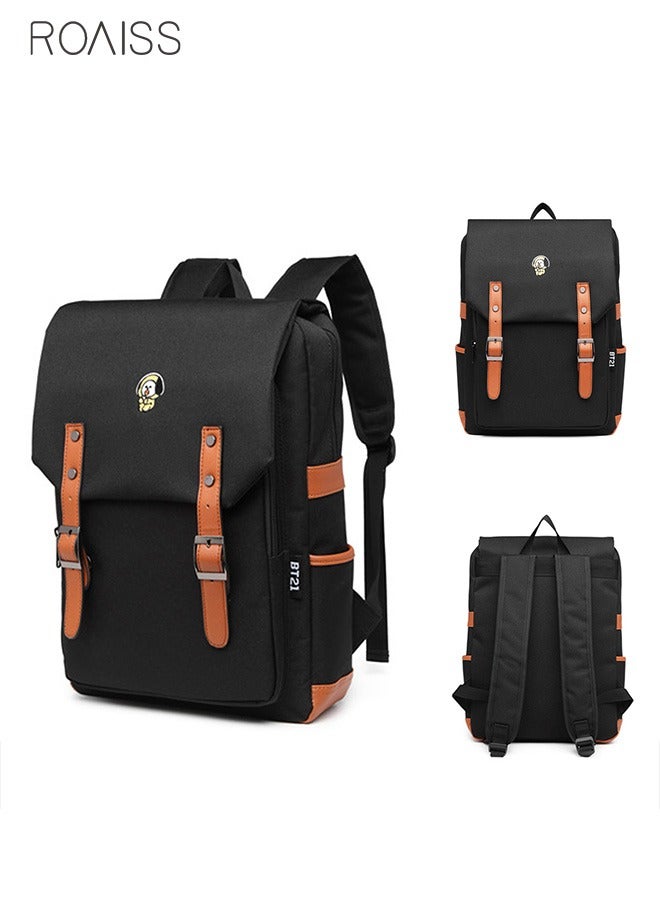 Unisex Fashion Casual Backpack Fashion Casual Backpack Oxford Cloth Waterproof and Wear Resistant Schoolbag