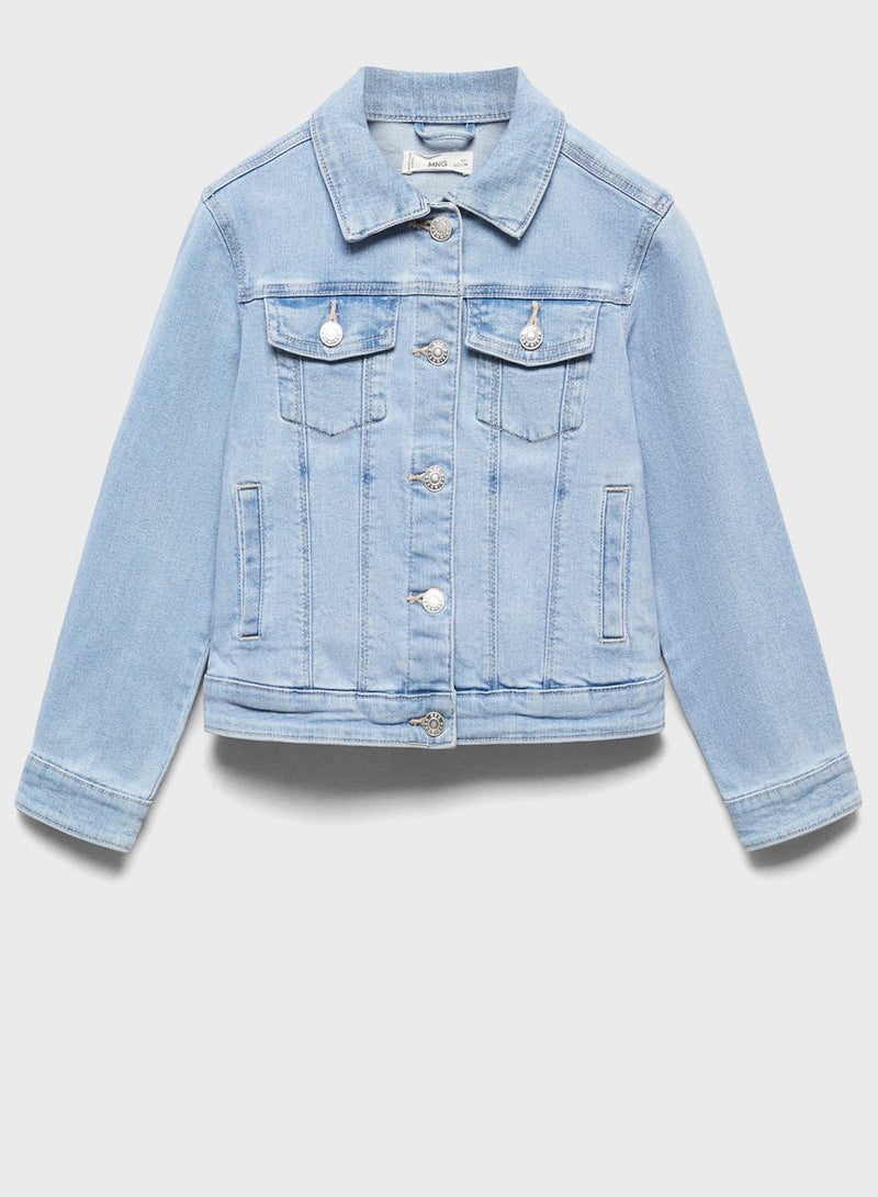 Kids Light Wash Denim Jacket