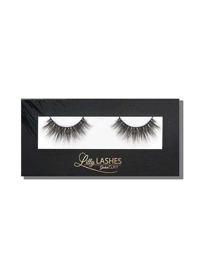 Miami 3D Mink Lashes - False Eyelashes Natural Look - Mink Eyelashes for Wispy Lashes Natural Look - Reusable Fake Eyelashes up to 25 Wears - Volume and Fluffy Eyelashes for Wispy Eyelash