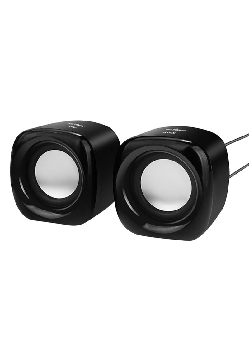 Computer Speakers, 6W PC Powered Speakers USB Speaker Monitor Speakers for Desktop Computer/PC/Laptop Gaming Speaker