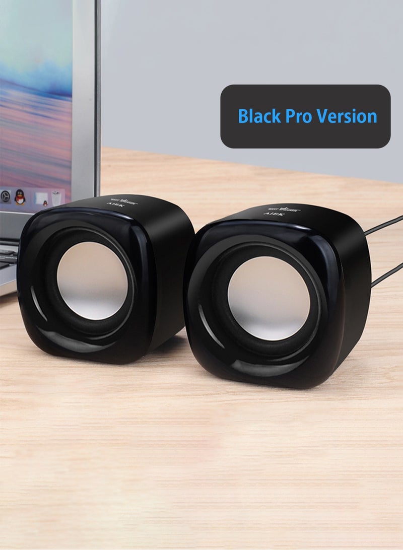 Computer Speakers, 6W PC Powered Speakers USB Speaker Monitor Speakers for Desktop Computer/PC/Laptop Gaming Speaker