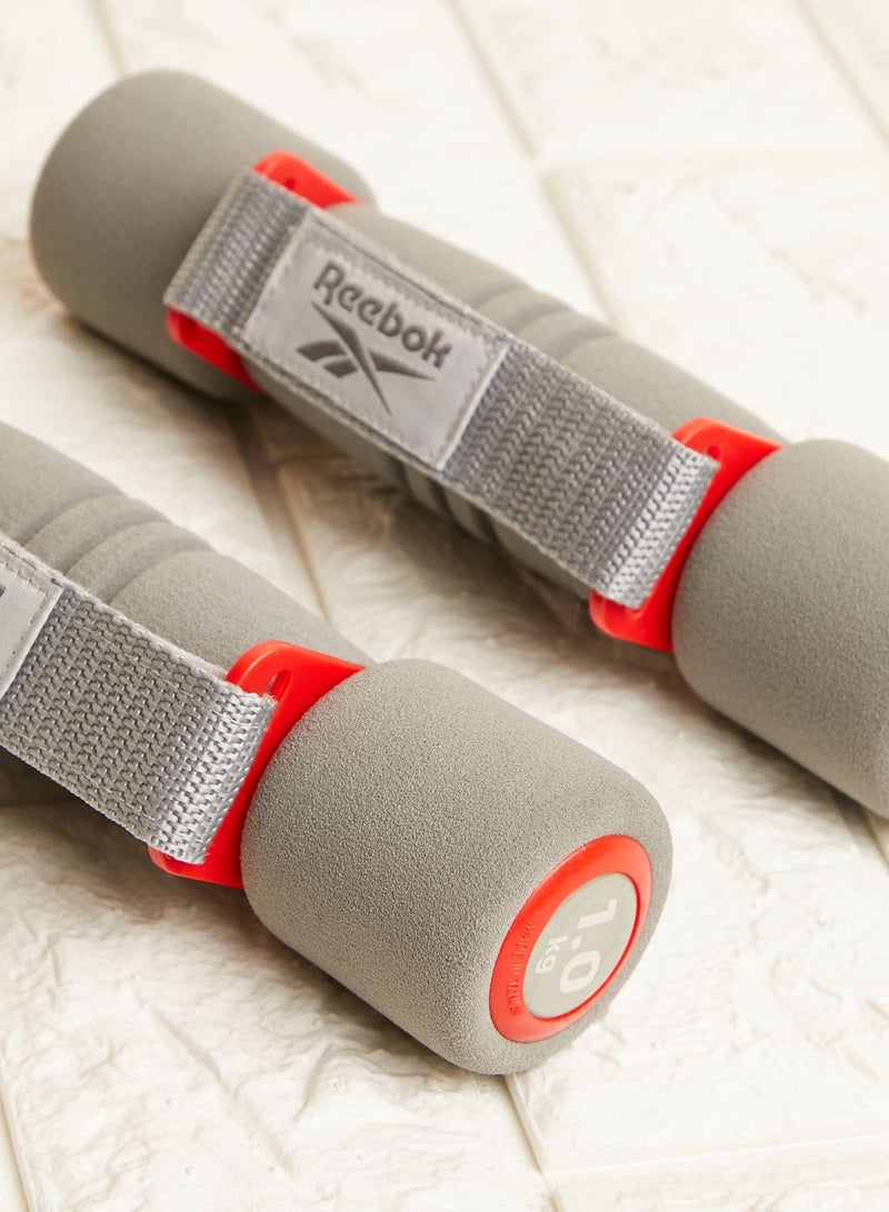 Softgrip Dumbbells - 1.0Kg