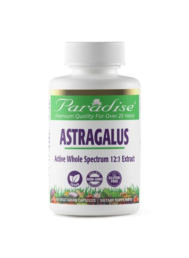 Astragalus Extract, Vegetarian Capsules for Energy, Digestive & Immune Health, Non GMO, Gluten Free, 120 Capsules