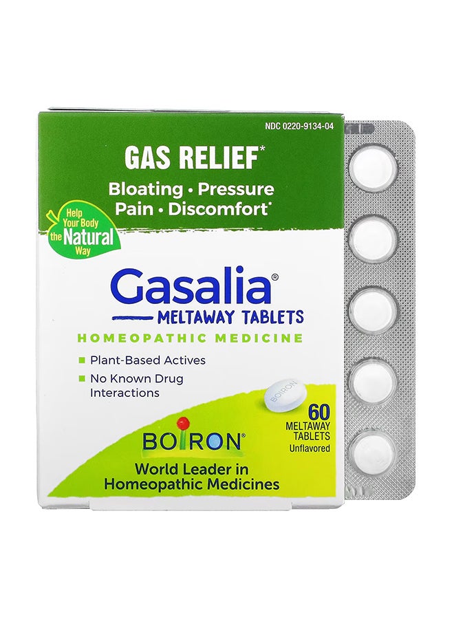 Gasalia Homeopathic Medicine - 60 Quick-Dissolving Tablets