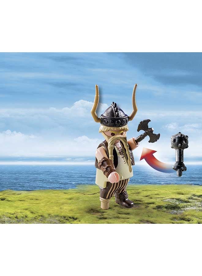 28-Piece How To Train Your Dragon Gobber With Catapult Set 9245 24.8x9.2x18.7cm