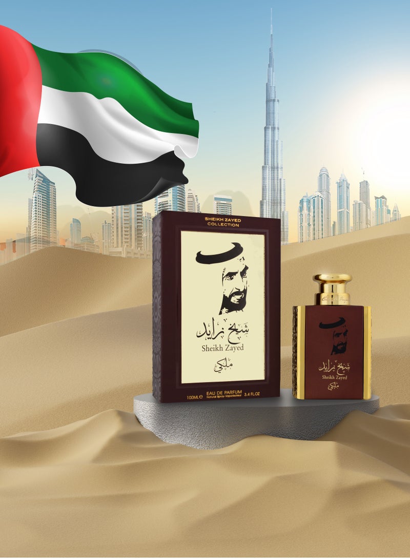 Sheikh Zayed Malaki For Men Eau De Parfum, 100ml by Ard Al Khaleej